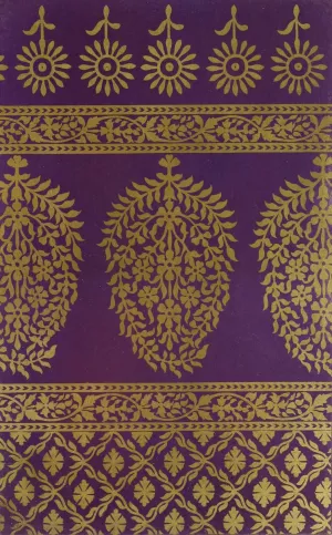 Indian Scarf in Purple Muslin, with Pattern in Gold Printing by John Charles Robinson Oil Painting
