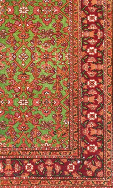Silk Carpet. Modern Indian  by John Charles Robinson - Hand-Painted Oil Painting Reproduction