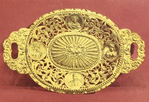 Silver-gilt Salver-Dutch or Flemish by John Charles Robinson Oil Painting