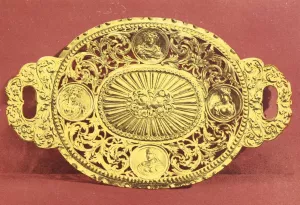 Silver-gilt Salver-Dutch or Flemish by John Charles Robinson Oil Painting