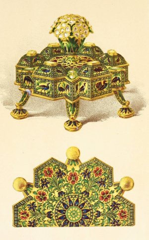 Spice-Box in Silver Gilt, enriched with Translucent Enamels Oil painting by John Charles Robinson