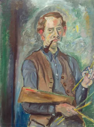Self-Portrait by John Christensen Oil Painting