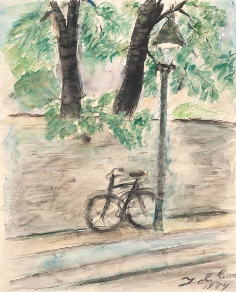 Stille morgen ved muren  by John Christensen - Hand-Painted Oil Painting Reproduction