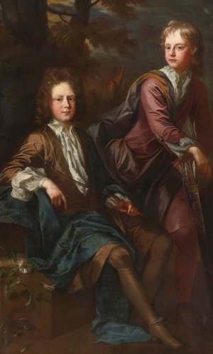 Portrait Of Thomas And George Dashwood by John Closterman Oil Painting