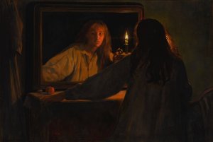All hallowe'en by John Collier Oil Painting