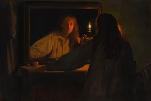 All hallowe'en by John Collier Oil Painting