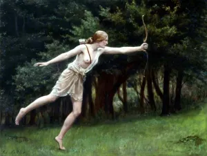 Artemis by John Collier - Oil Painting Reproduction