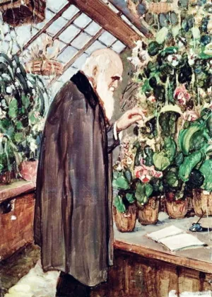 Charles Robert Darwin II by John Collier - Oil Painting Reproduction