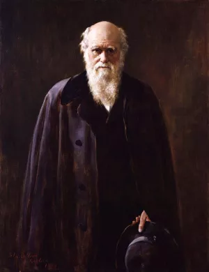 Charles Robert Darwin painting by John Collier