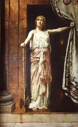 Clytemnestra II by John Collier - Oil Painting Reproduction