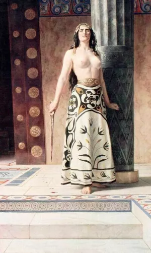 Clytemnestra by John Collier - Oil Painting Reproduction