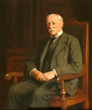 Colonel Arthur Stuart Daniel, Chairman of Godstone Rural District Council by John Collier - Oil Painting Reproduction