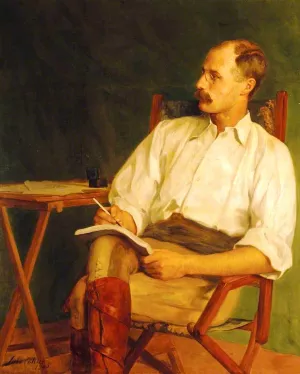 George Warrington Stevens, War Correspondent by John Collier - Oil Painting Reproduction
