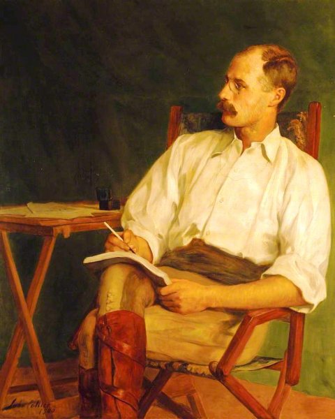 George Warrington Stevens, War Correspondent by John Collier - Hand-Painted Oil Painting Reproduction