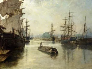 Gloucester Docks by John Collier Oil Painting