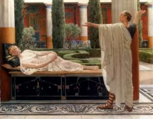 Horace and Lydia by John Collier Oil Painting