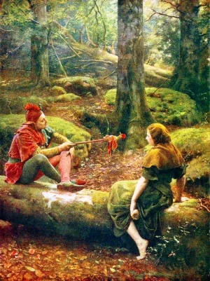 In the Forest of Arden by John Collier - Oil Painting Reproduction