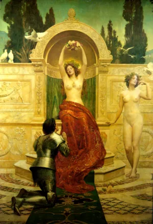 In the Venusberg Tannhauser Oil painting by John Collier