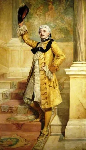 Lewis Waller as Monsieur Beaucaire by John Collier - Oil Painting Reproduction