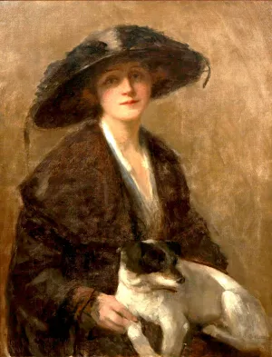 Love me, love my dog painting by John Collier