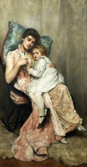 Nettie and Joyce painting by John Collier