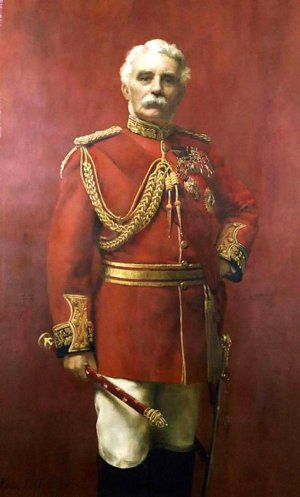 Portrait of Field-Marshall B. F. Haines by John Collier Oil Painting