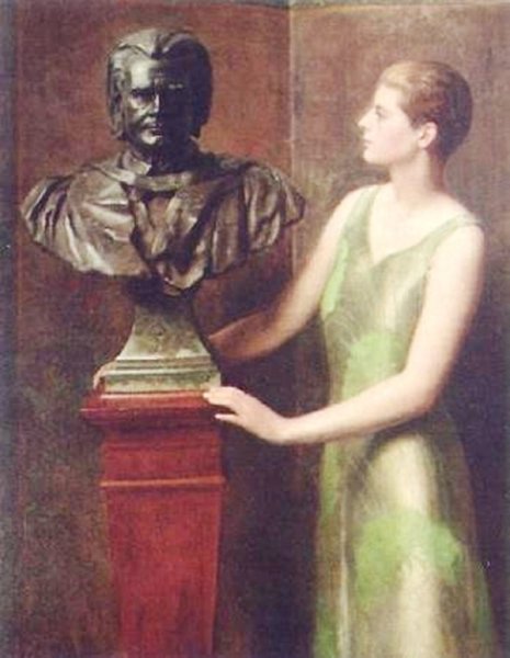 Portrait of the Artist's Daughter by John Collier - Hand-Painted Oil Painting Reproduction