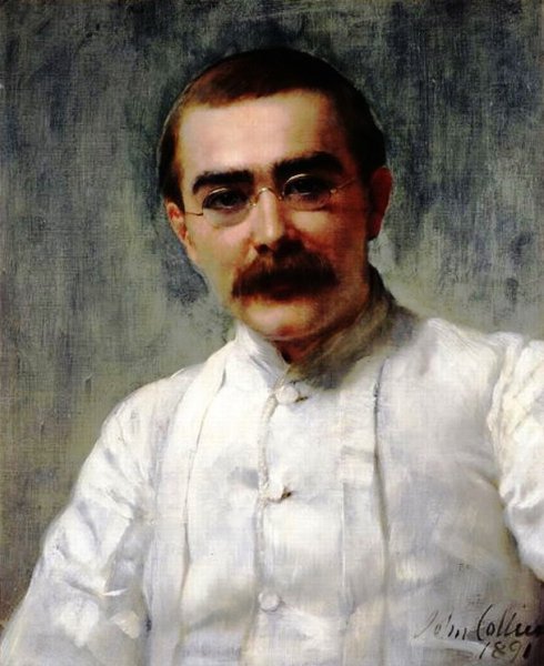 Rudyard Kipling by John Collier - Hand-Painted Oil Painting Reproduction