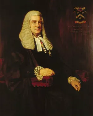 Sir Charles Hall, Recorder of London by John Collier Oil Painting
