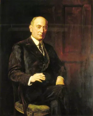 Sir Landon Ronald, Principal of the Guildhall School of Music by John Collier - Oil Painting Reproduction