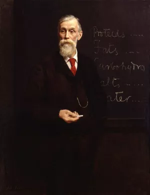 Sir Michael Foster by John Collier - Oil Painting Reproduction
