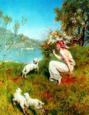 Spring Oil painting by John Collier