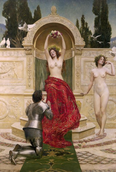 Tannhauser en el Venusberg  by John Collier - Hand-Painted Oil Painting Reproduction