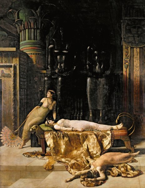 The Death of Cleopatra  by John Collier - Hand-Painted Oil Painting Reproduction