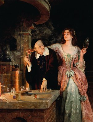 The Laboratory by John Collier Oil Painting