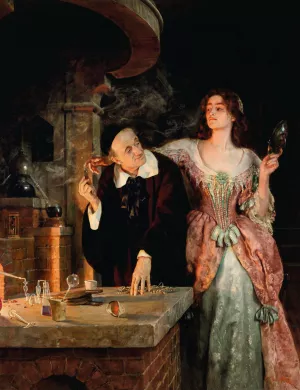 The Laboratory by John Collier Oil Painting