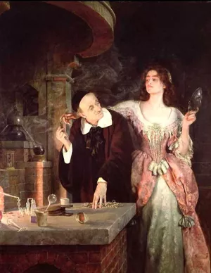The Laboratory by John Collier Oil Painting