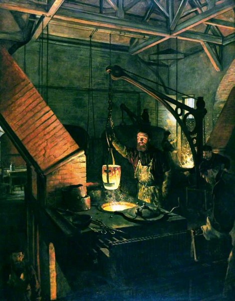 Main Product Photo of The Queen's Shilling Painting by John Collier