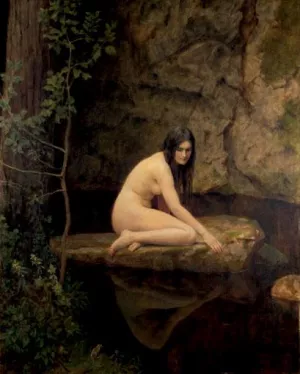 The Water Nymph by John Collier - Oil Painting Reproduction