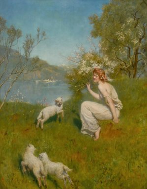 Woodland Nymph by John Collier Oil Painting