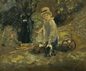 A Boy With A Toy Cart by John Constable Oil Painting