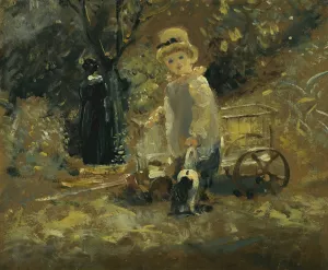 A Boy With A Toy Cart by John Constable Oil Painting