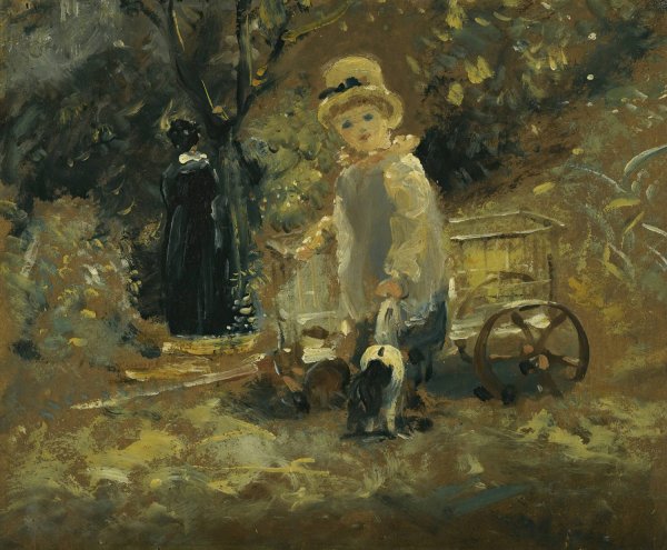 A Boy With A Toy Cart by John Constable - Hand-Painted Oil Painting Reproduction