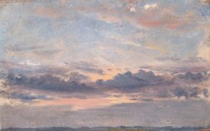 A Cloud Study, Sunset by John Constable Oil Painting