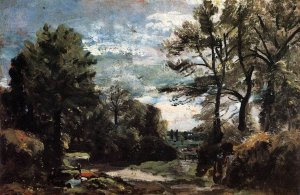 A Lane Near Flatford by John Constable Oil Painting