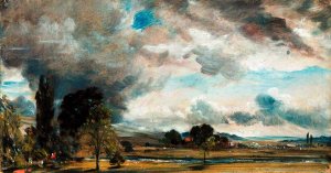 A View at Salisbury from the Library of Archdeacon Fisher's House Oil painting by John Constable