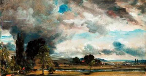 A View at Salisbury from the Library of Archdeacon Fisher's House by John Constable - Oil Painting Reproduction