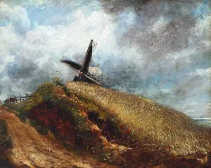 A Windmill Near Brighton by John Constable - Oil Painting Reproduction