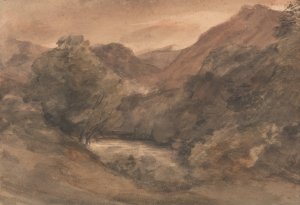 Borrowdale- Evening after a Fine Day, 1 October 1806 by John Constable Oil Painting