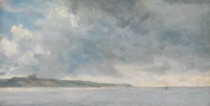 Coastal Scene with Cliffs by John Constable Oil Painting